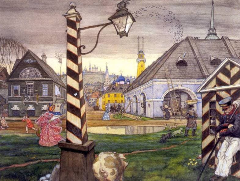 The Provinces in the 1830s — Mstislav Dobuzhinsky