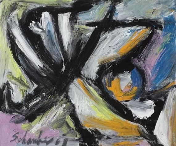 Untitled abstract composition — Louis Schanker