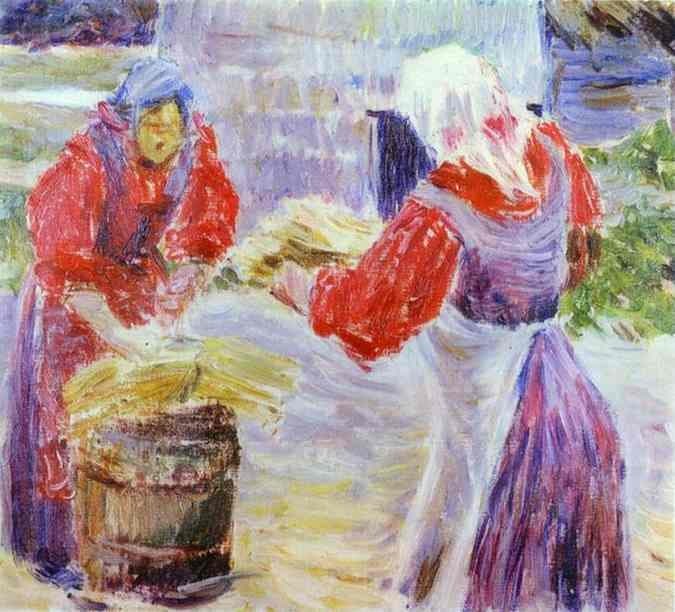 Peasant Women — Victor Borisov-Musatov