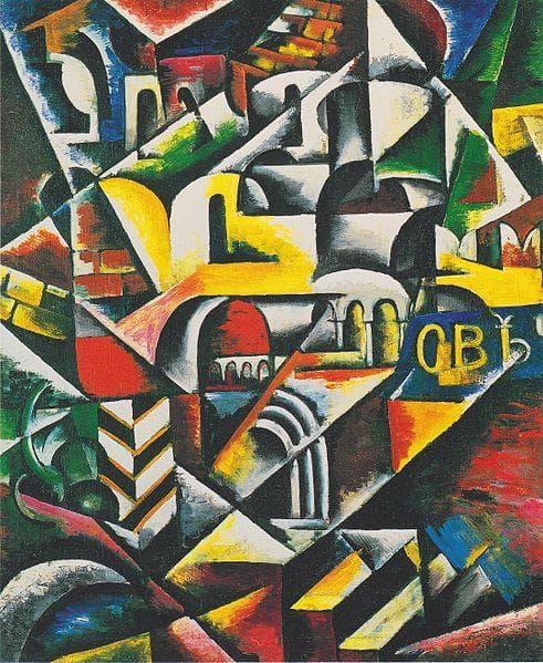 Cubist landscape city — Lyubov Popova