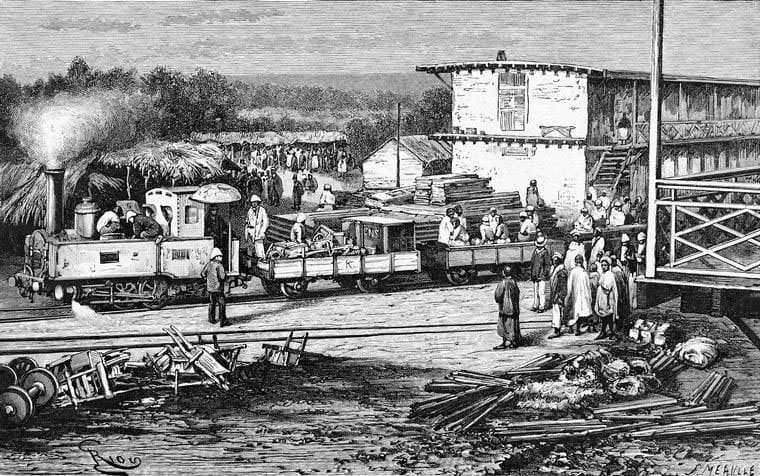 Railway Station in Kayes — Edouard Riou