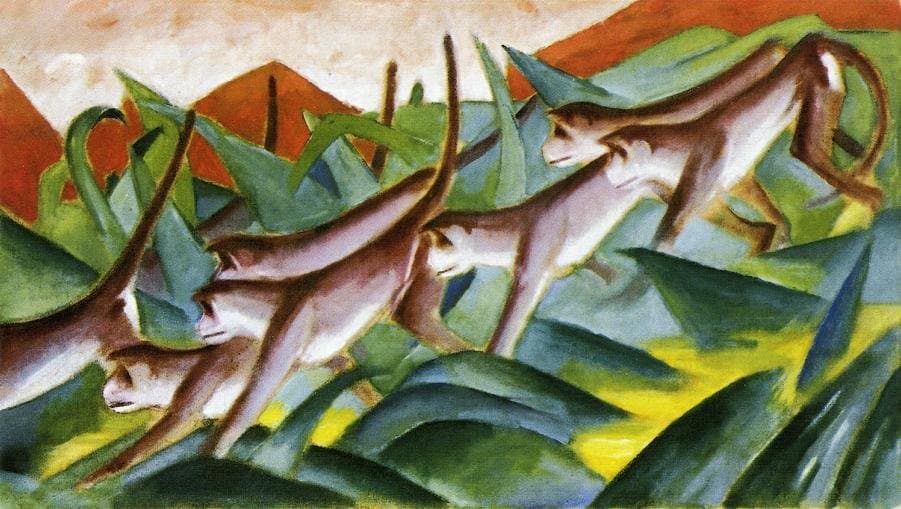 Monkey Frieze — Franz Marc