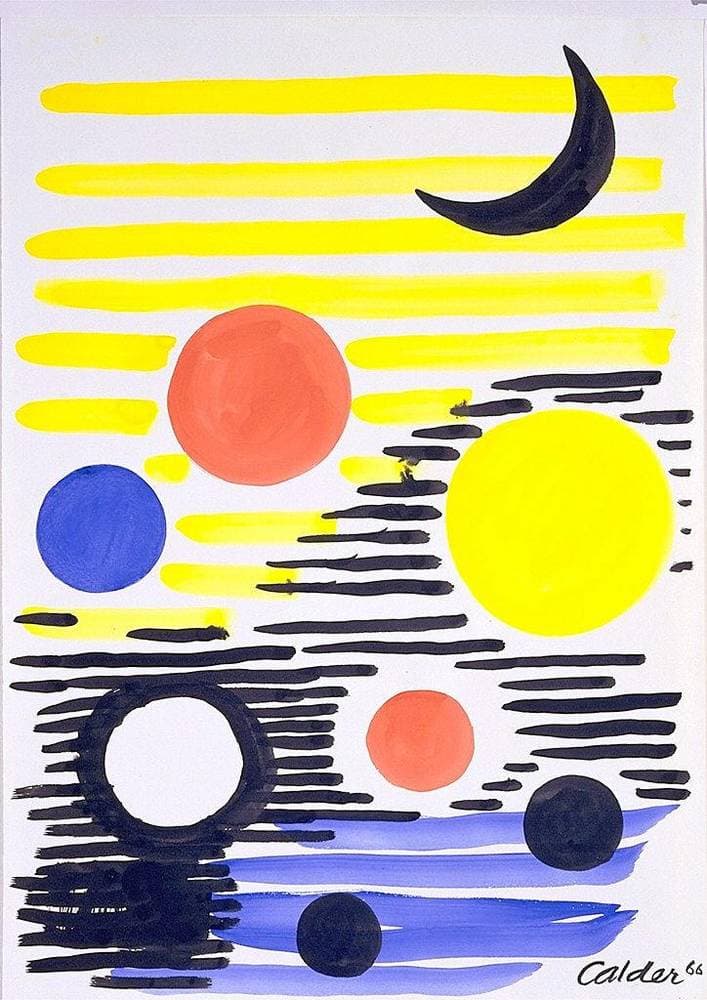 7 Circles Abstract — Alexander Calder