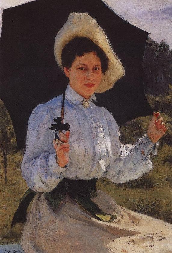 Portrait of Nadezhda Repina, the Artist's Daughter — Ilya Repin