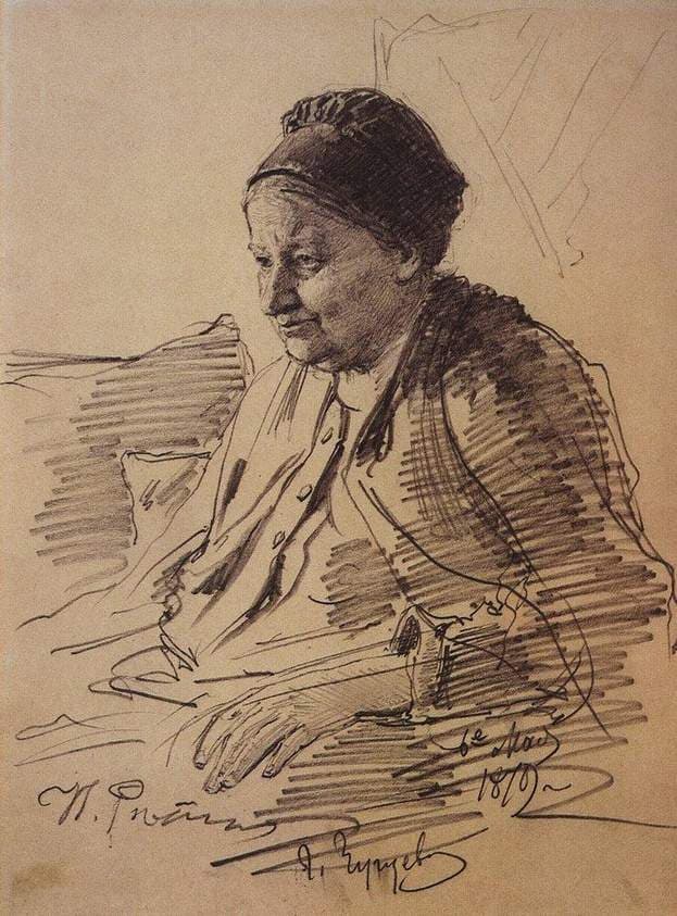 Portrait of T.S. Repina, mother of the artist — Ilya Repin