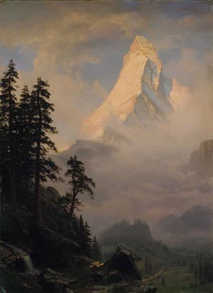 Sunrise on the Matterhorn — Albert Bierstadt