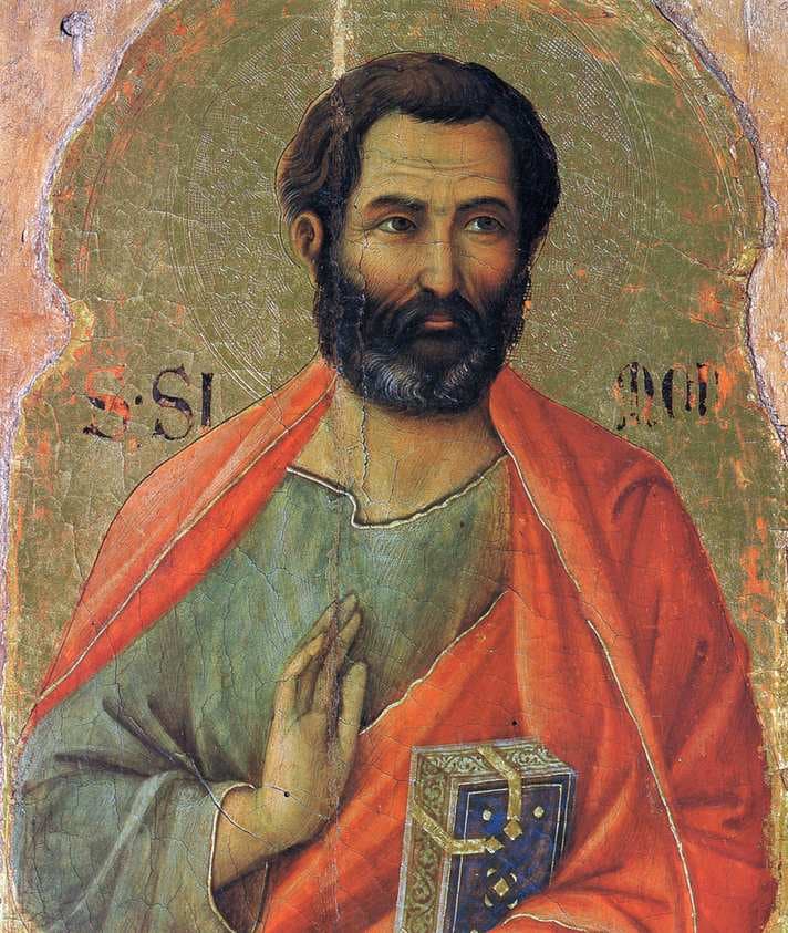 Apostle Simon — Duccio
