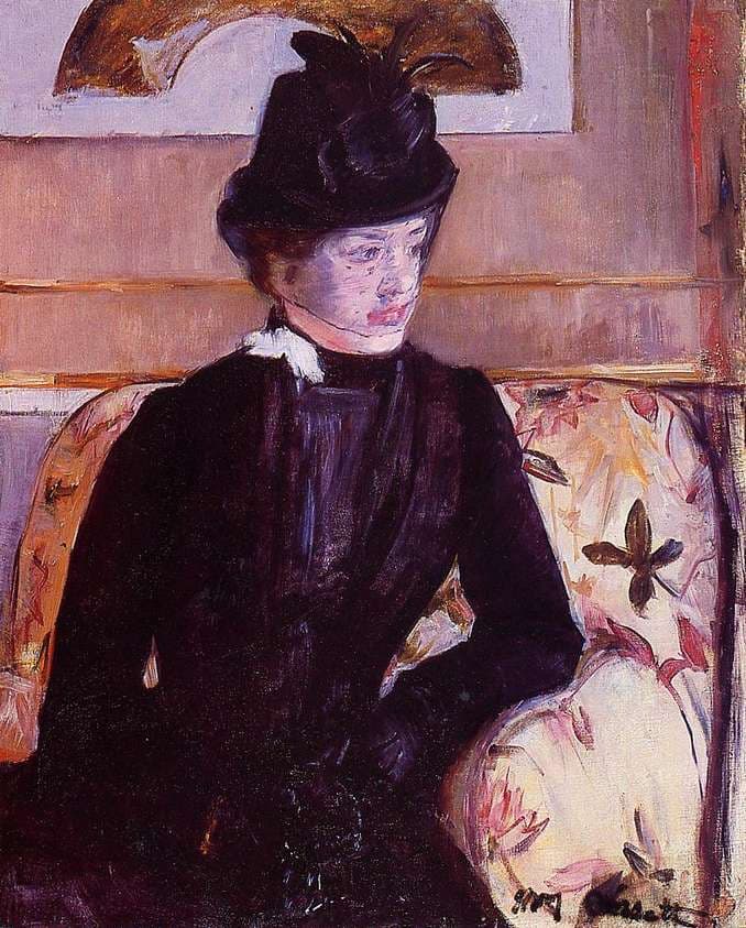 Mrs. Gardner Cassatt in Black — Mary Cassatt