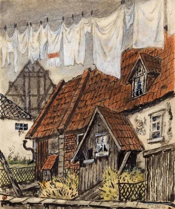 Old House in Germany — Mstislav Dobuzhinsky