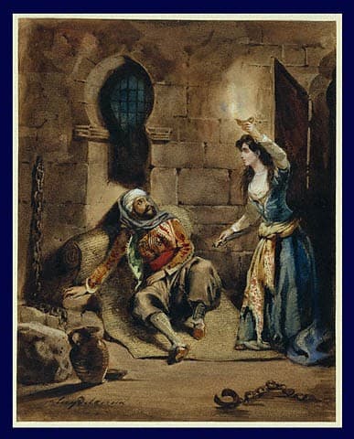 Episode from The Corsair by Lord Byron — Eugène Delacroix
