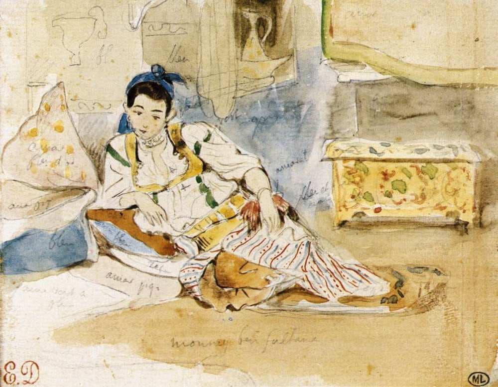 Sketch for the Women of Algiers — Eugène Delacroix