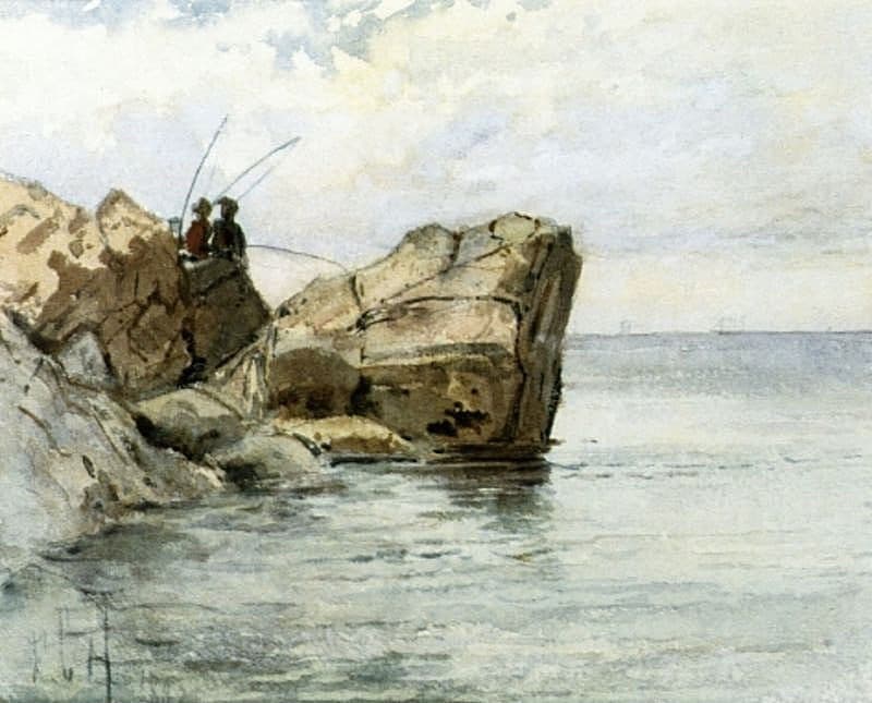 Young Fishermen — Childe Hassam