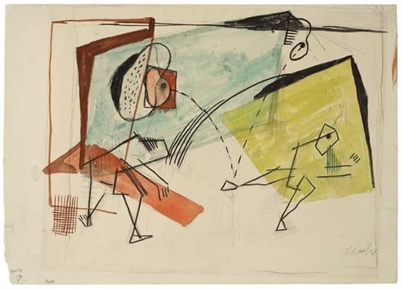 Wall Handball (study) — Louis Schanker