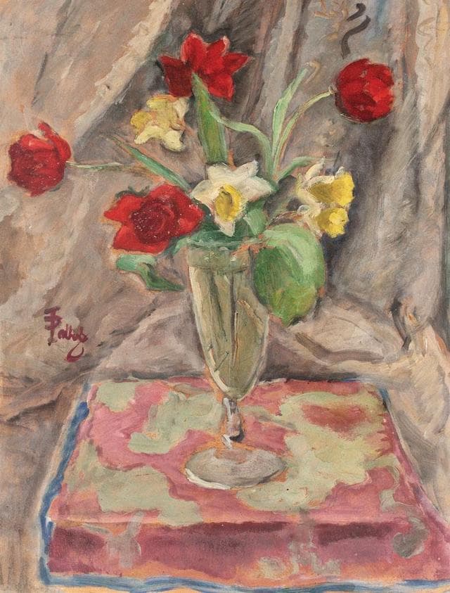 Narcissus and Lilies — Theodor Pallady