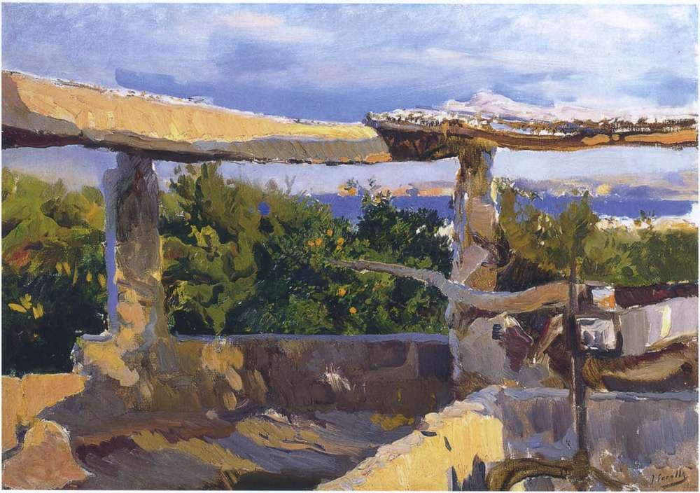 The waterwheel, Javea — Joaquín Sorolla