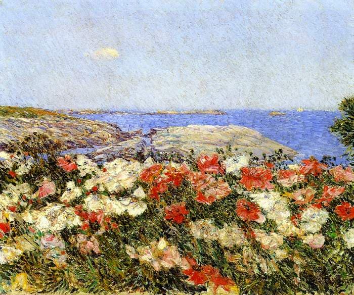 Poppies on the Isles of Shoals — Childe Hassam