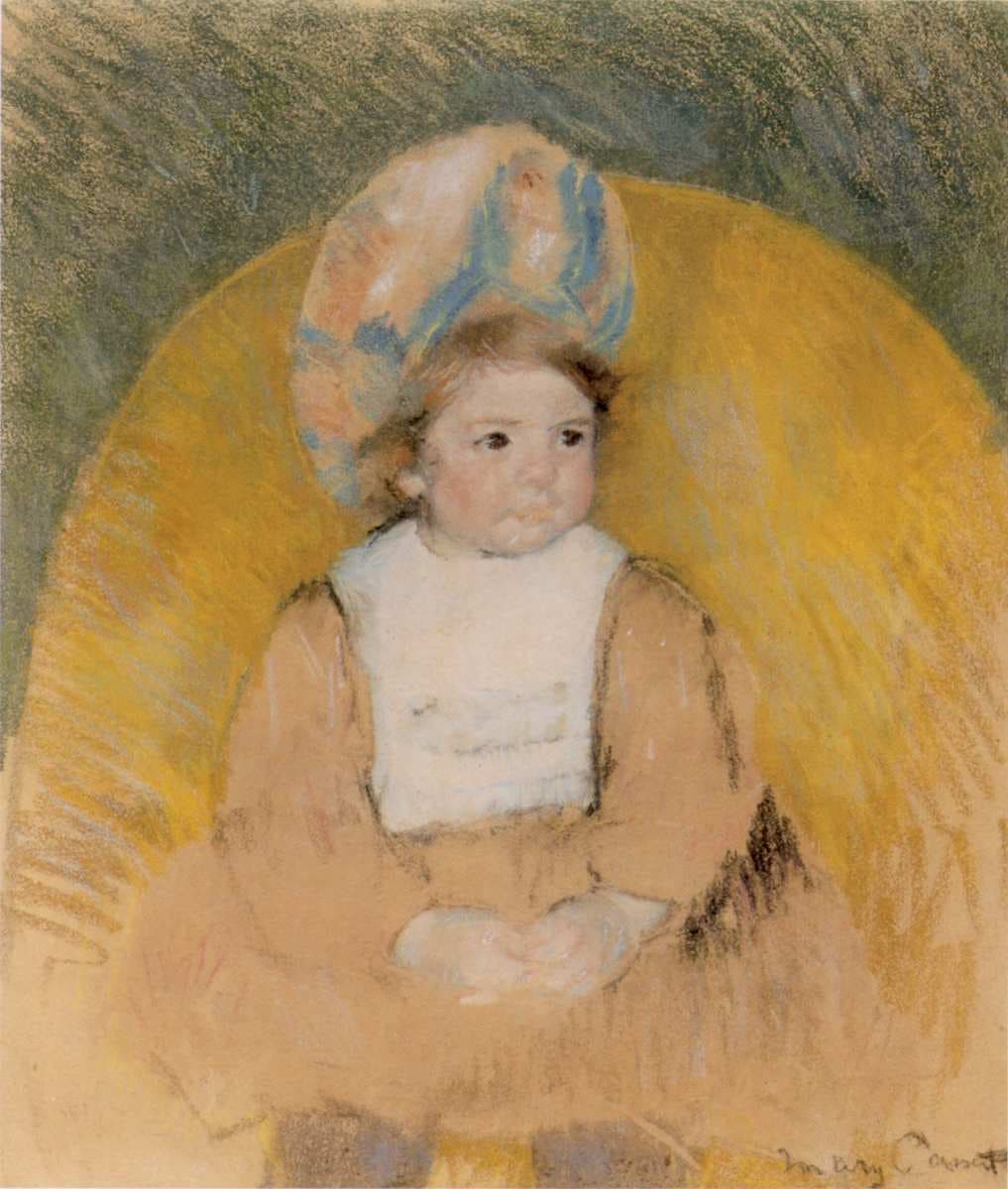 Young Girl Seated in a Yellow Armchair — Mary Cassatt