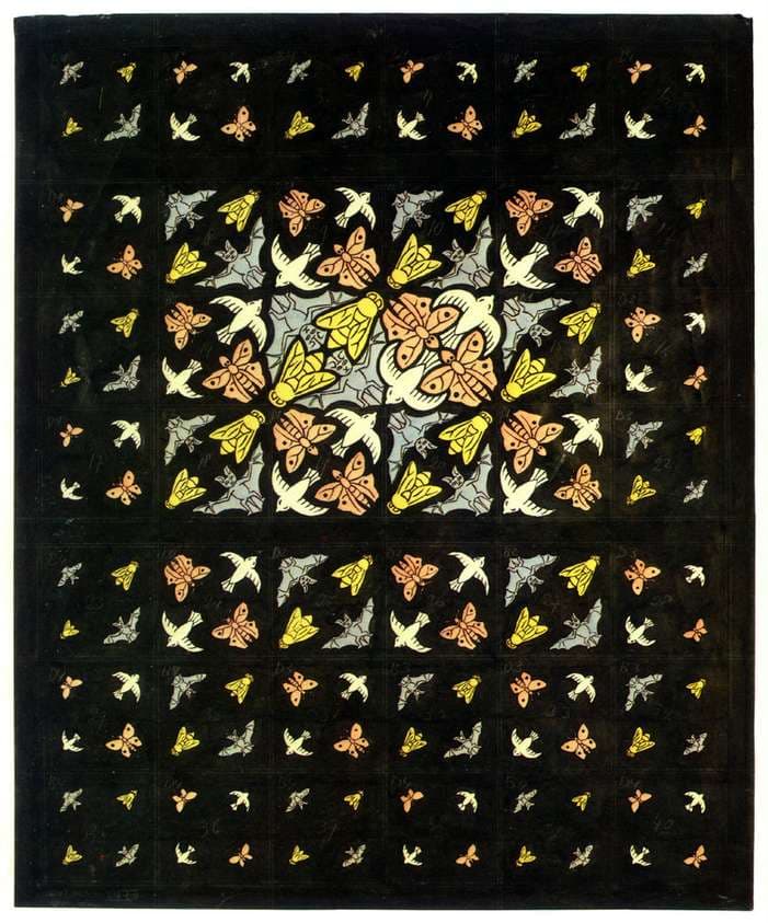 Prelim Drawing Ceiling Decoration for Philips_ — M.C. Escher