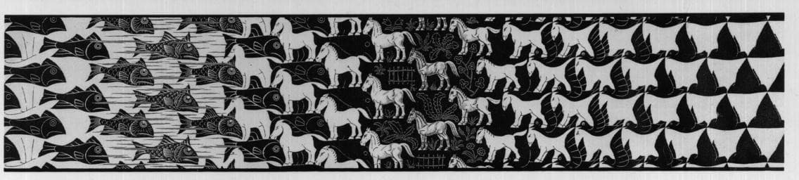 Metamorphosis III excerpt 5 — M.C. Escher
