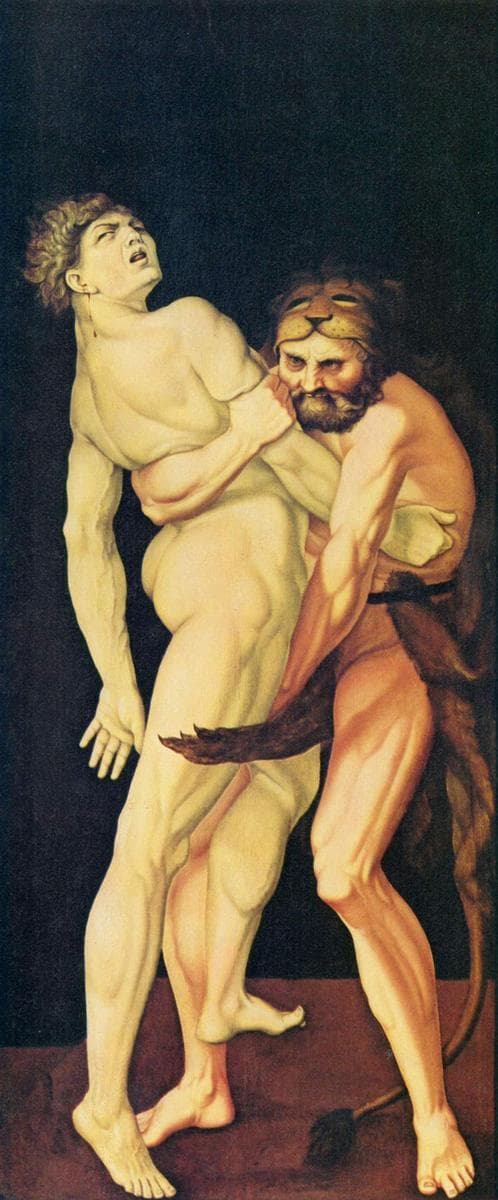 Hercules and Antaeus — Hans Baldung