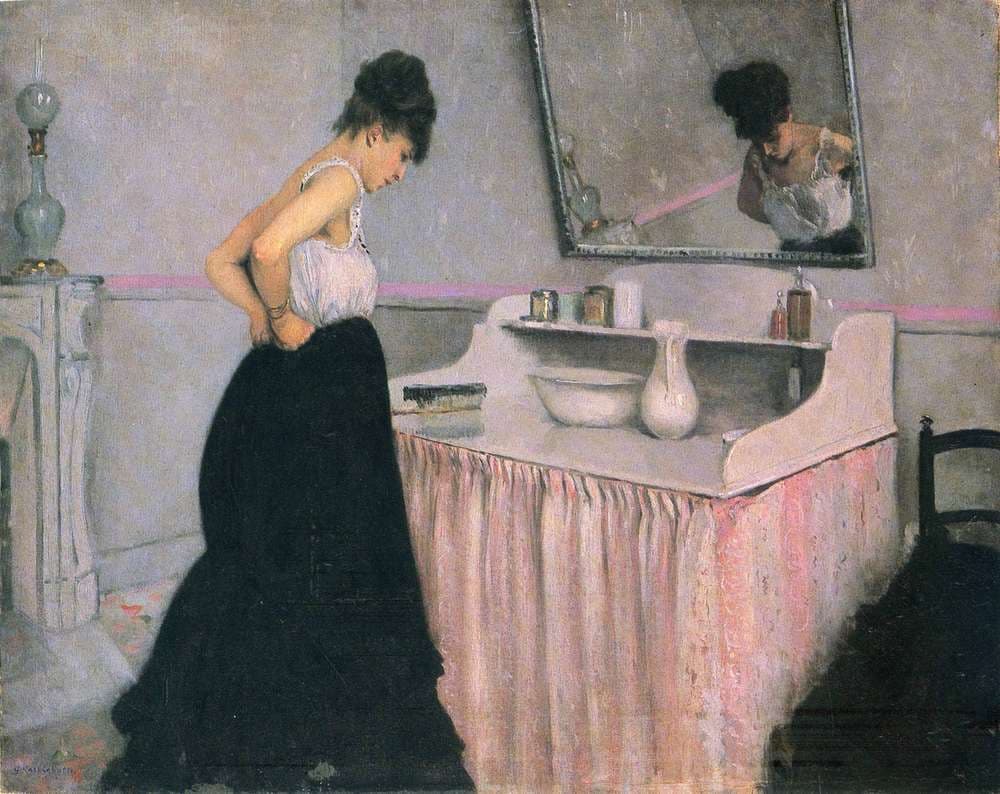 Woman at a Dressing Table — Gustave Caillebotte