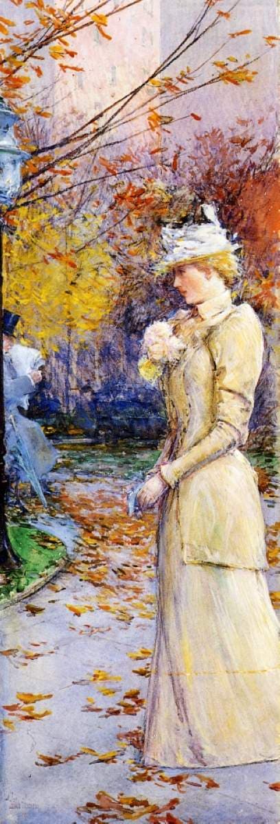 Indian Summer in Madison Square — Childe Hassam