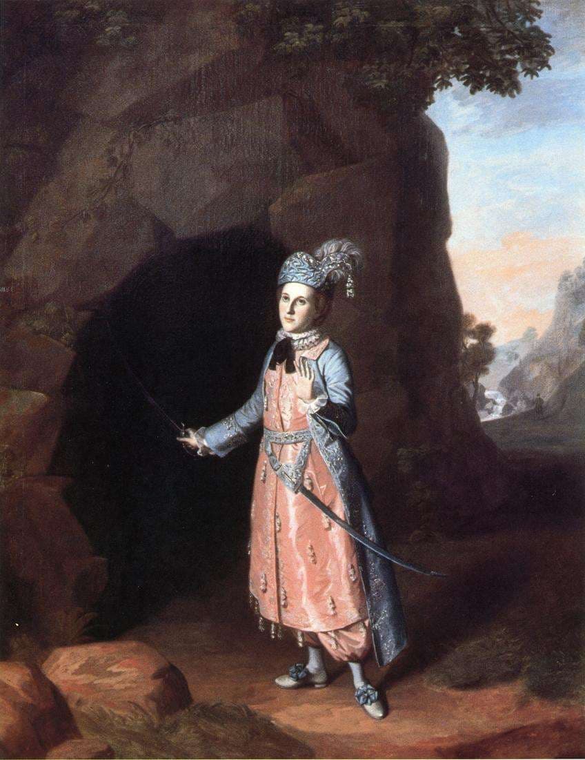 Nancy Hallam as Fidele in Shakespeare's Cymbeline — Charles Willson Peale