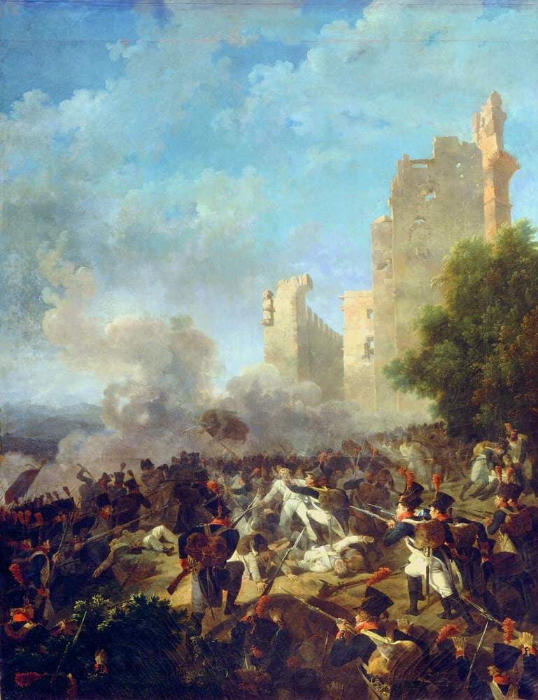 Attaque Du Château De Cossaria, 13 Avril 1796. Campagne D'Italie — Nicolas-Antoine Taunay