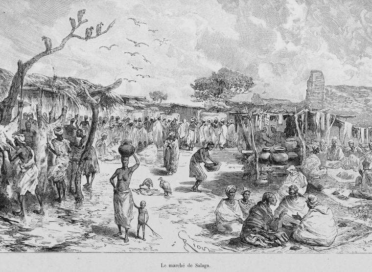 "le Marché De Salaga" — Edouard Riou
