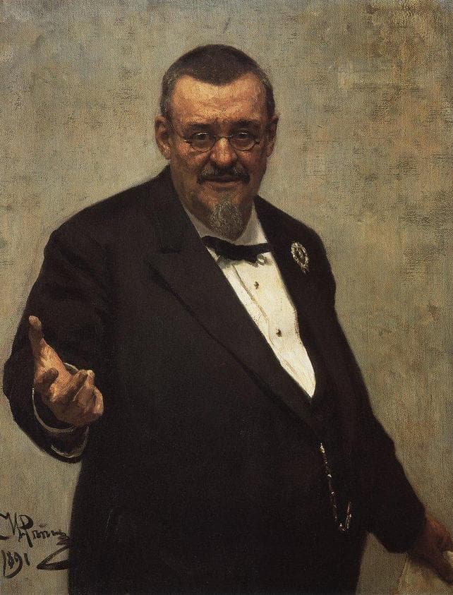 Portrait of the Lawyer Vladimir Spasovitch — Ilya Repin