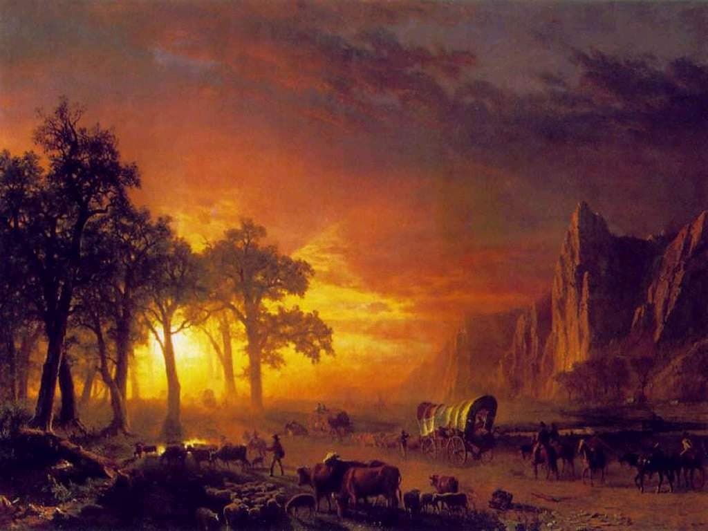 Emigrants Crossing the Plains — Albert Bierstadt