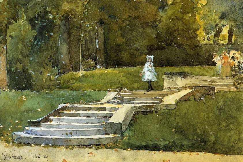 In the Park at St. Cloud — Childe Hassam