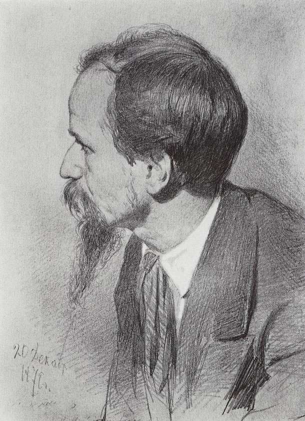 Portrait of P.P. Chistyakov — Ilya Repin