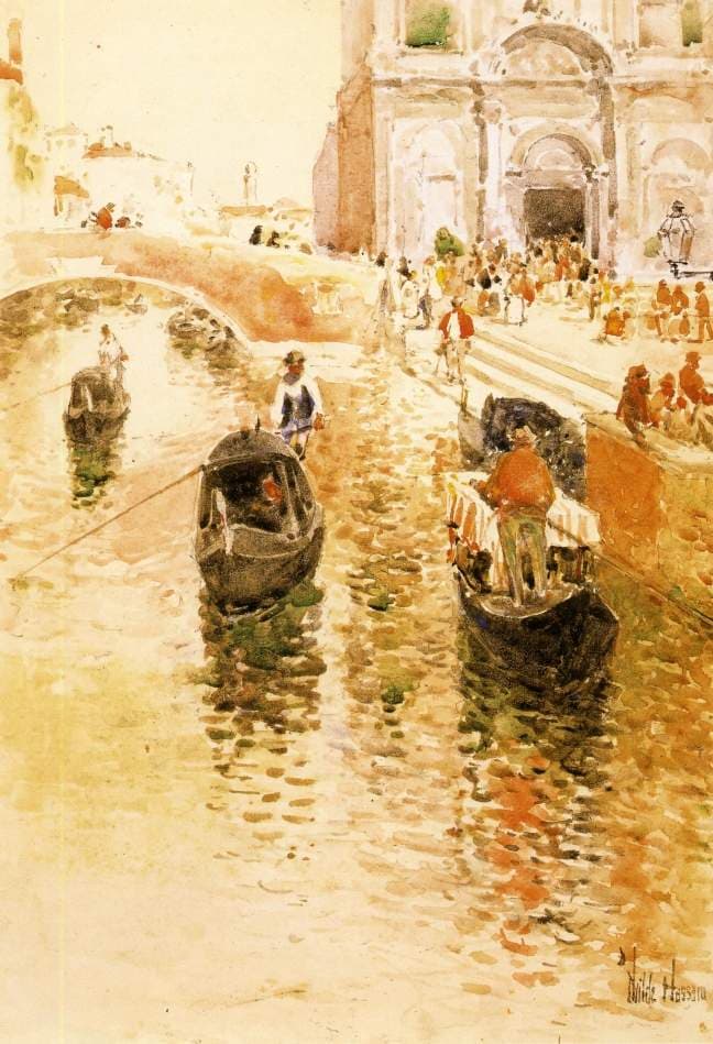 Gondoliers — Childe Hassam