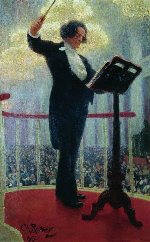 Portrait of Anton Rubinstein — Ilya Repin