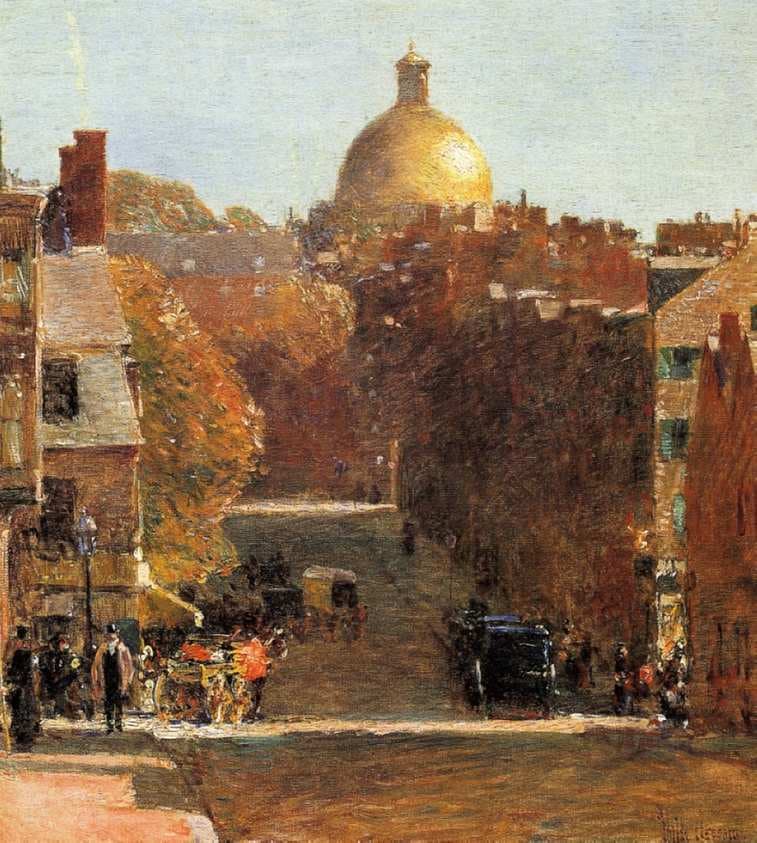 Mount Vernon Street, Boston — Childe Hassam
