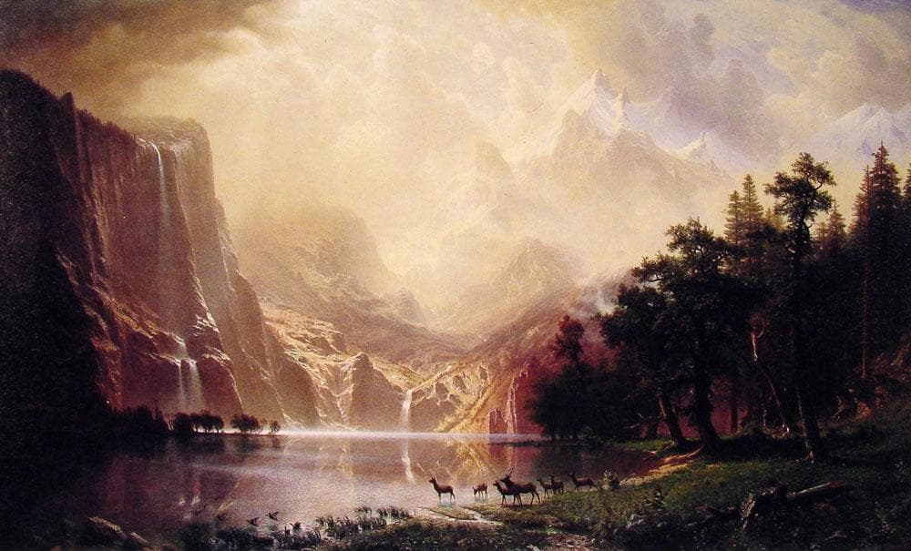 Among the Sierra Nevada Mountains, California — Albert Bierstadt