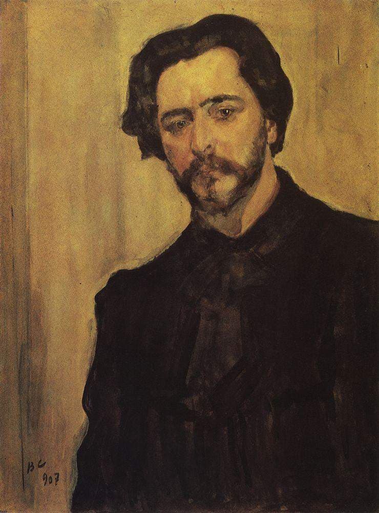 Portrait of the Writer Leonid Andreev — Valentin Serov