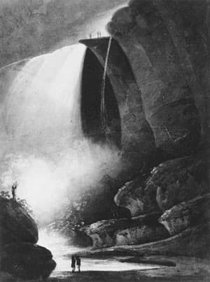 Niagara Falls Table Rock by Moonlight — Pavel Svinyin