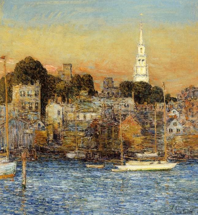 October Sundown, Newport — Childe Hassam