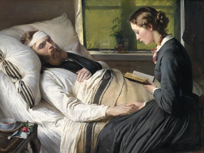 A Wounded Danish Soldier — Elisabeth Jerichau-Baumann