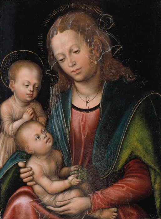 Virgin and Child Adored by the Infant St John — Lucas Cranach the Elder