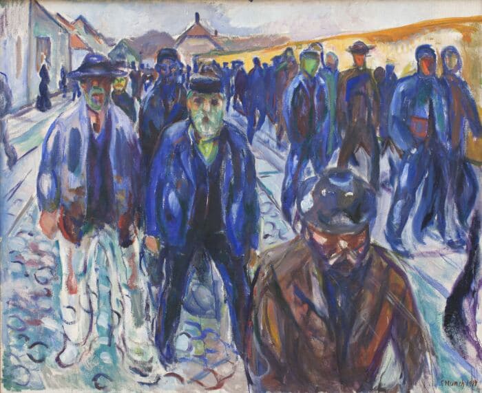 Workers Coming Home — Edvard Munch