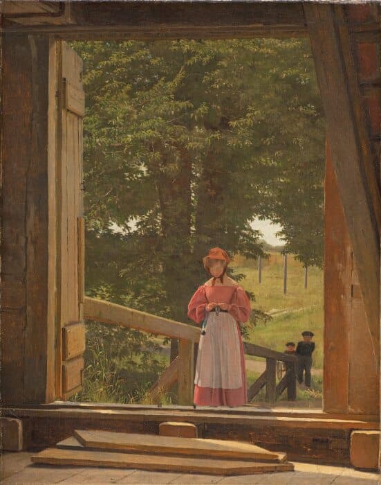View from the Loft of the Grain Store at the Bakery in the Citadel of Copenhagen — Christen Købke