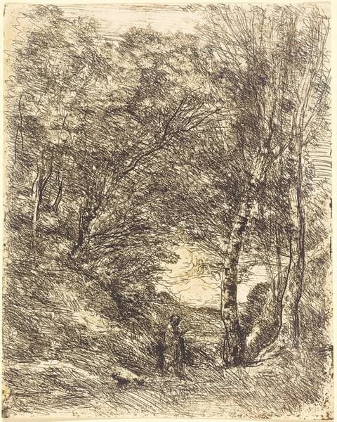 The Gardens of Horace (Les Jardins d'Horace) — Jean-Baptiste-Camille Corot