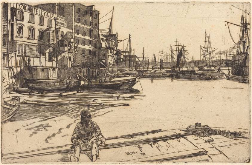Eagle Wharf — James Abbott McNeill Whistler