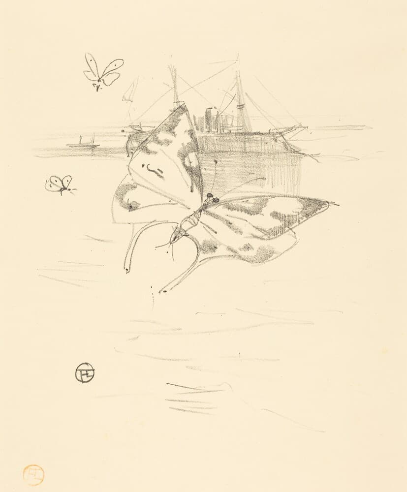 Les papillons — Henri de Toulouse-Lautrec