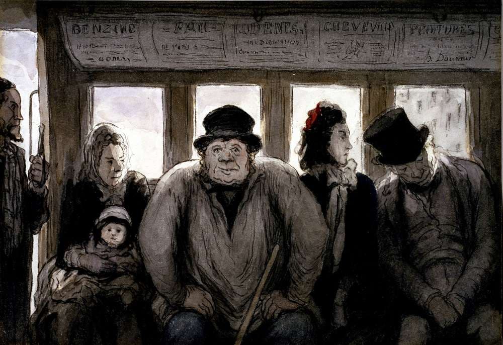The Omnibus — Honoré Daumier