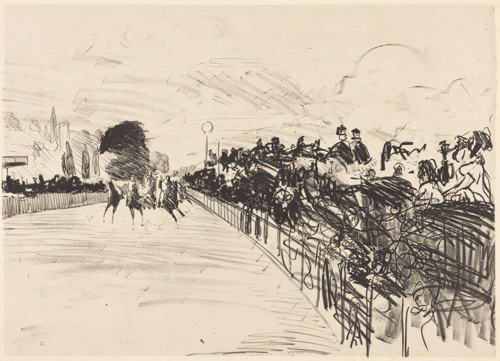 The Races (Les courses) — Édouard Manet