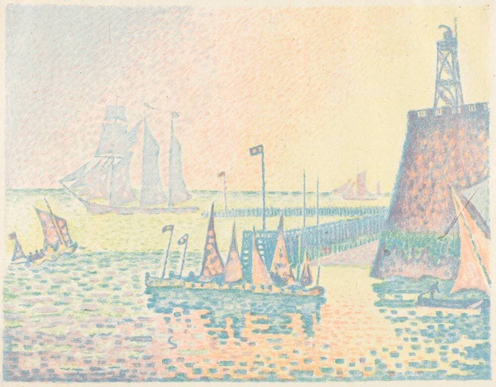 Evening (Le soir) — Paul Signac
